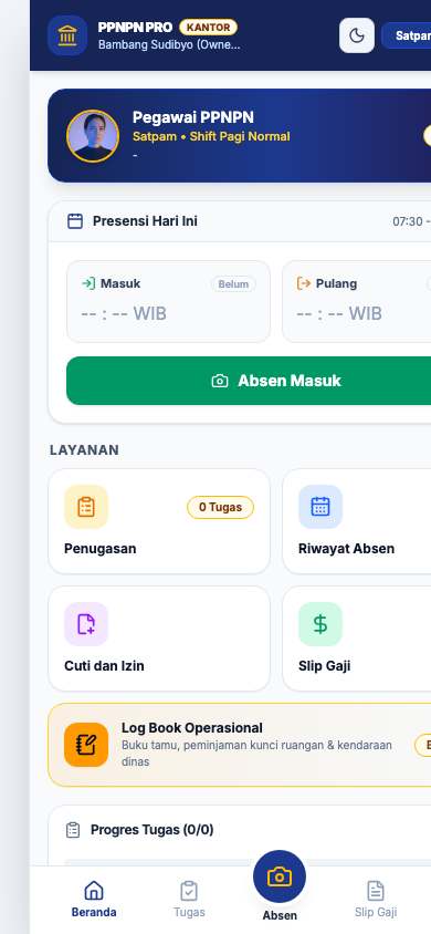 Akses Portal Mobile & Tinjau Jadwal Shift